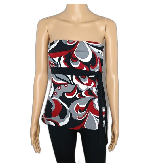 Studio Y Women's Size Medium Sleeveless Halter top Front Tie Boho Beachy Summer - Picture 1 of 6